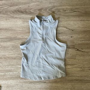 Lululemon quarter zip racer back running tank top